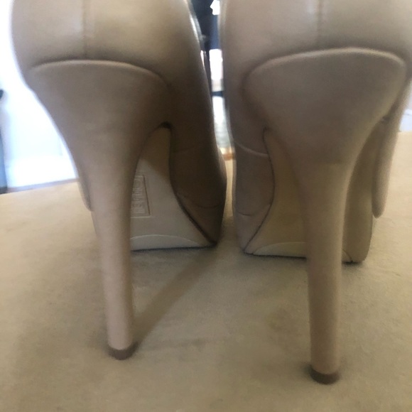 Nude Platform Heels - Picture 4 of 5